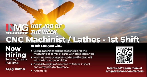 CNC Machinist/Lathes - 1st Shift job description graphic